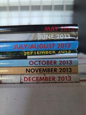Lot Of 7 Vintage PLAYBOY Magazines Year 2013